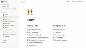 notion use case screenshot wiki